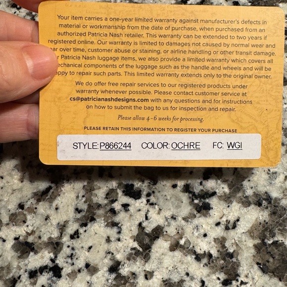 Patricia Nash Floral Embossed Leather Tote in Rich Ochre with matching wallet - Picture 5 of 11